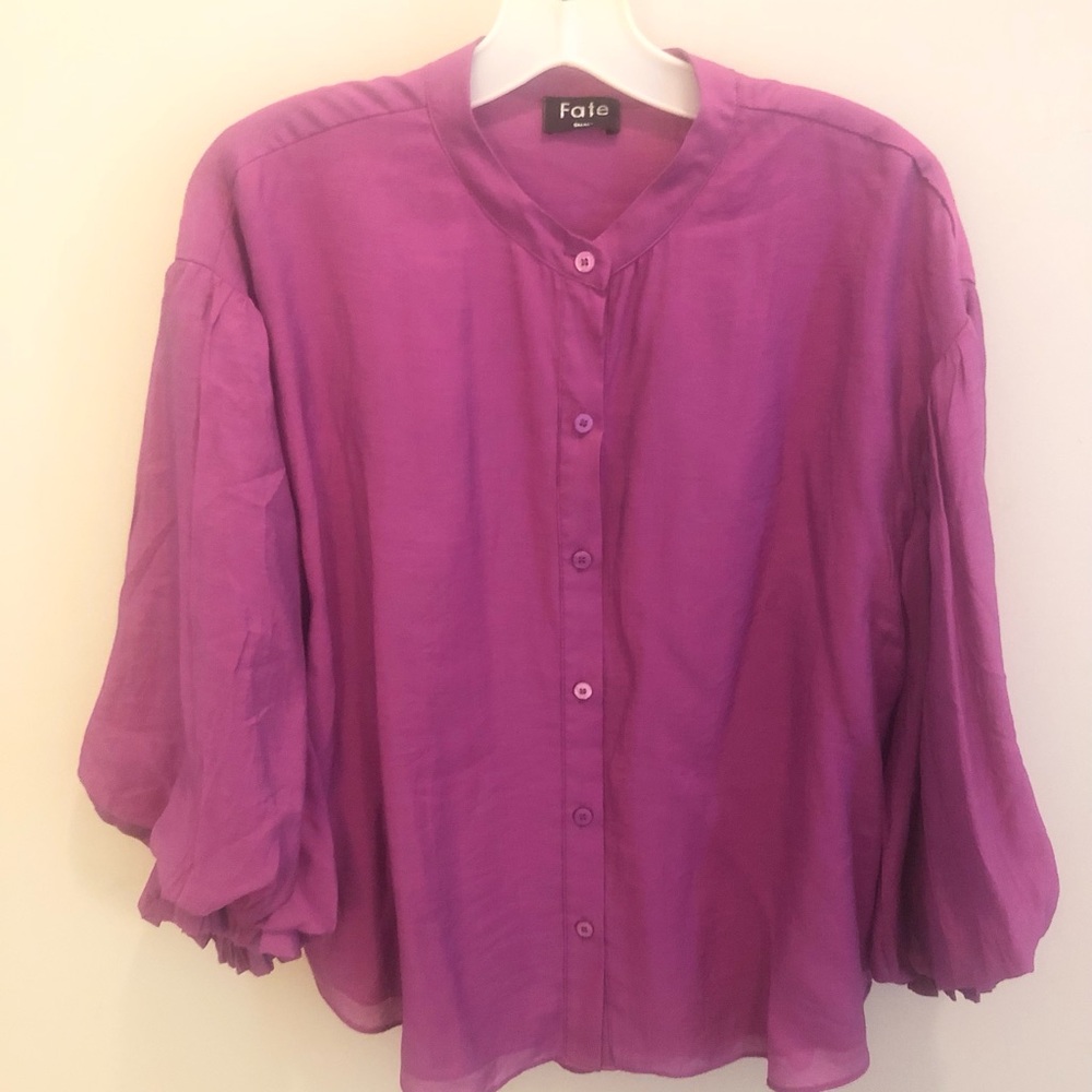 Fate long ruffled balloon sleeve blouse - Picture 6 of 6